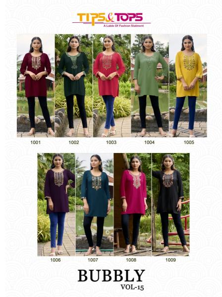 Tips & Tops Bubbly Vol 15 catalog short kurti shopping in surat