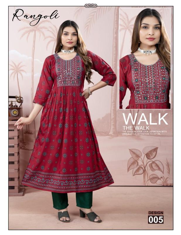 Trendy Rangoli catalog bhushi kurti brand surat