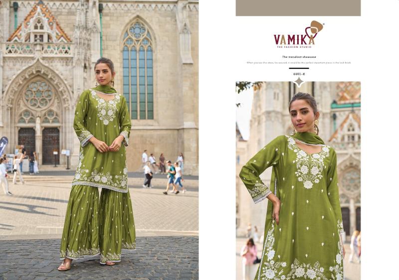 Vamika Anamika Vol 3 (D.NO.4401A To 4401E) Catalog top 10 kurti brands in surat