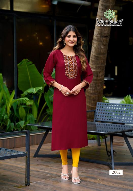 Vaniska Five Star Vol 2 Catalog kurtis manufacturing unit in surat