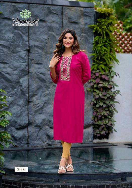 Vaniska Five Star Vol 2 Catalog kurtis manufacturing unit in surat