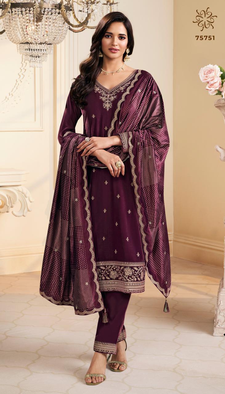 Vinay Kuleesh Suri catalog unstitched heavy salwar kameez in jaipur wholesale