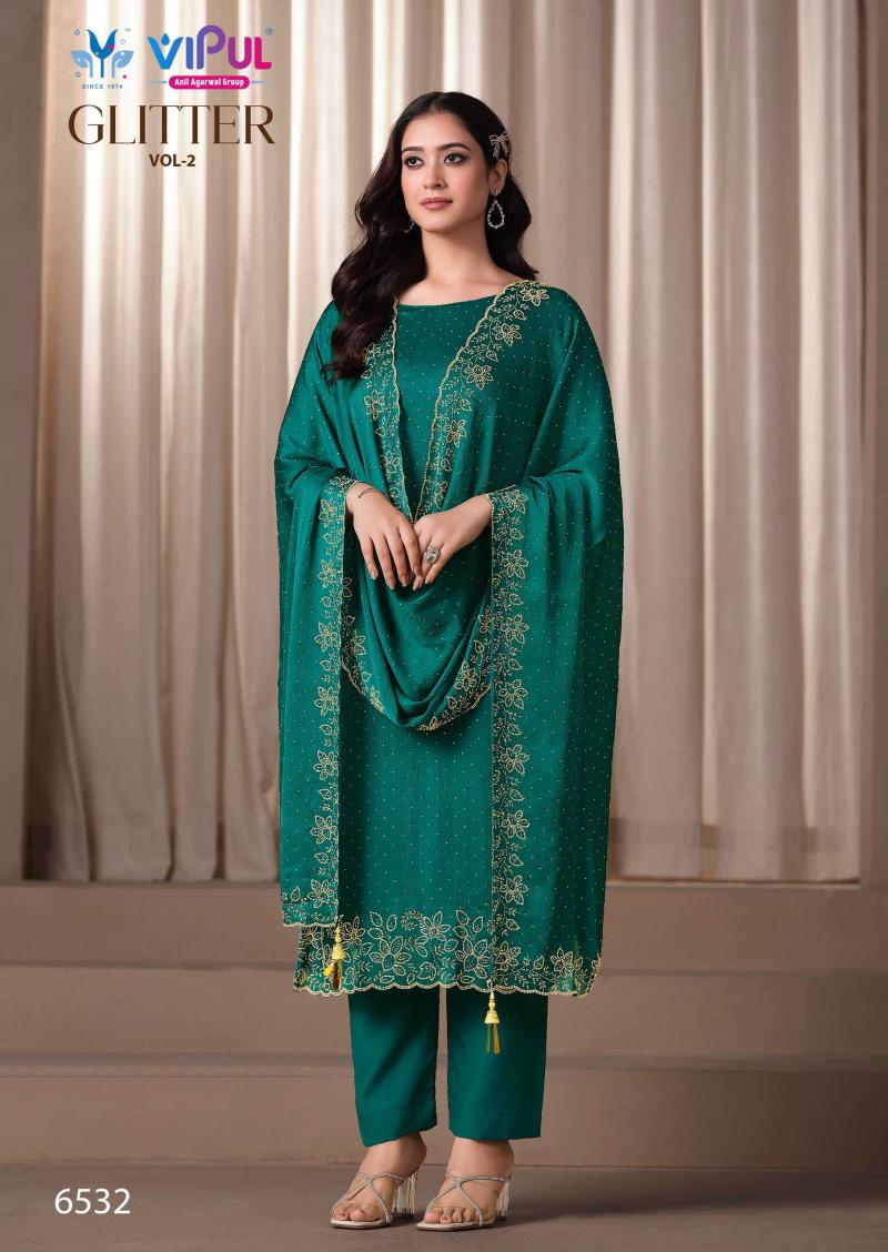 Vipul Glitter Vol 2 catalog wholesale printed salwar kameez