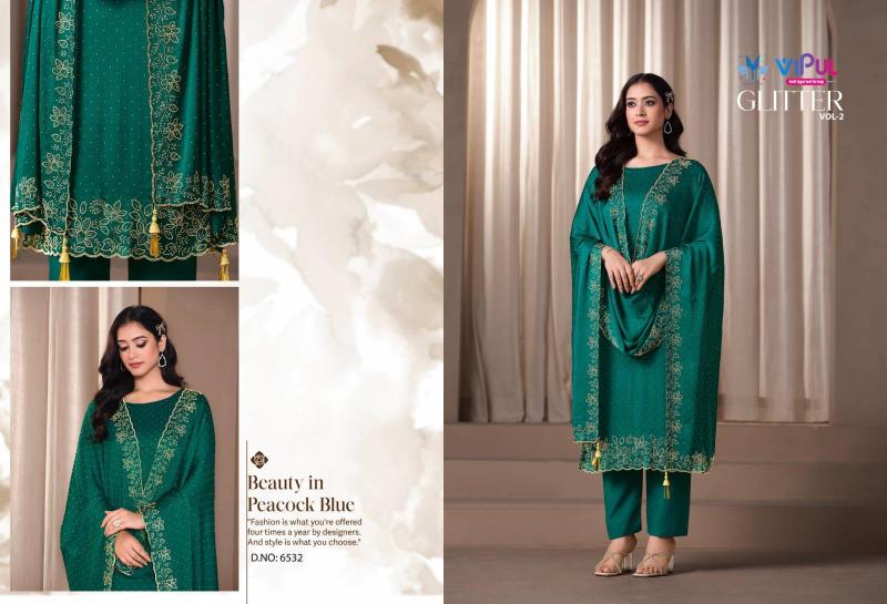 Vipul Glitter Vol 2 catalog wholesale printed salwar kameez