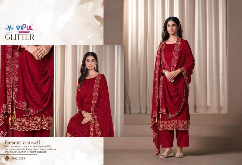 Vipul Glitter Vol 2 catalog wholesale printed salwar kameez