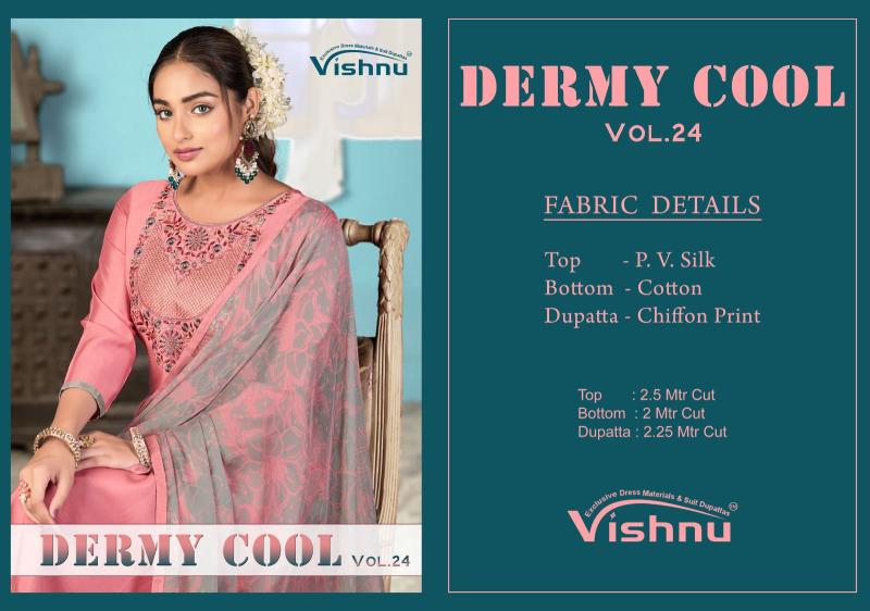 Vishnu Dermy Cool Vol 24 catalog wholesale dress material market in chennai