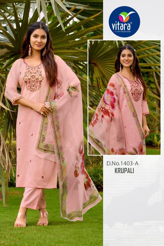 Vitara Krupali catalog combo kurti set