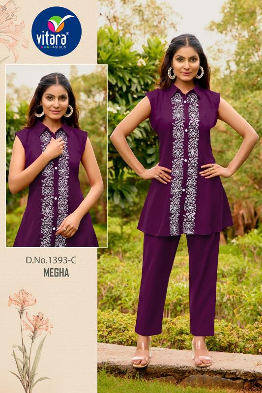 Vitara Megha catalog co ord set for women wholesale