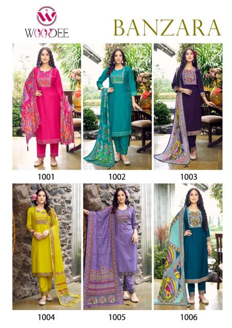 Woodee Banzara catalog surat stail kurti