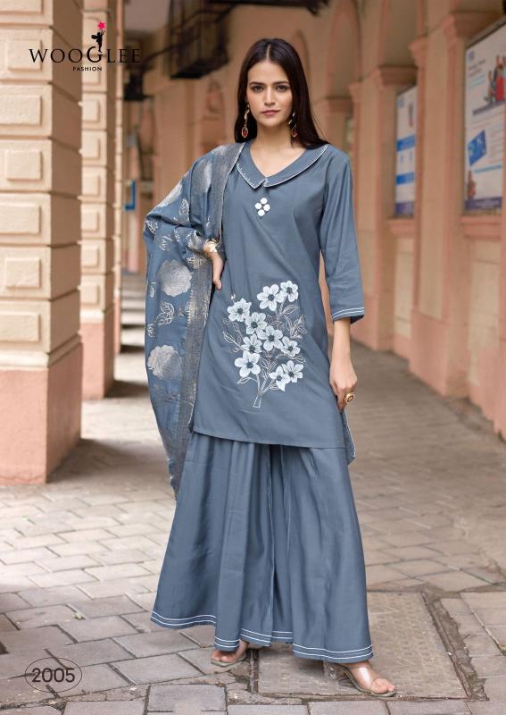 Wooglee Musafir catalog wholesale kurtis in surat sushira