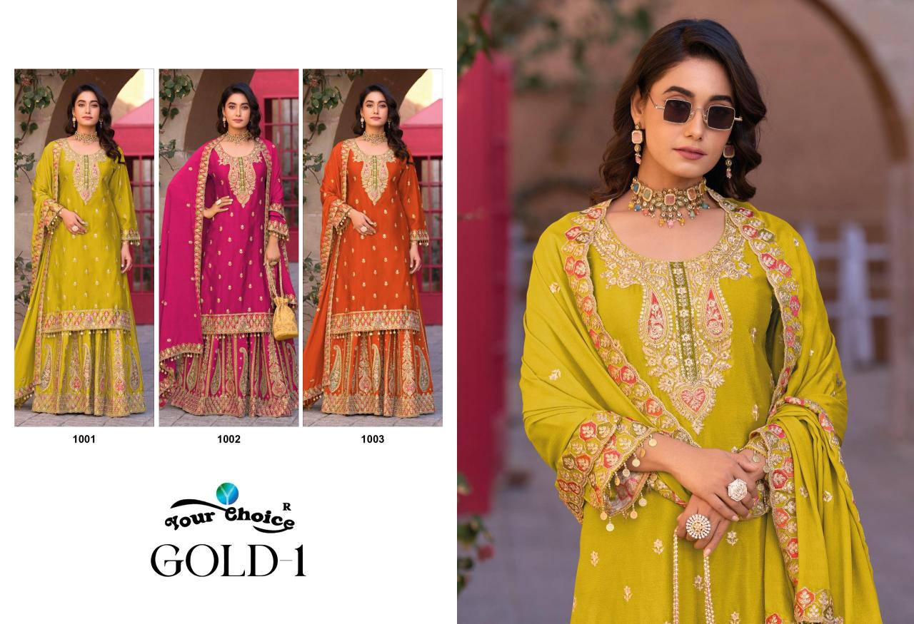 Your Choice Gold Vol 1 catalog designer salwar kameez wholesalers india