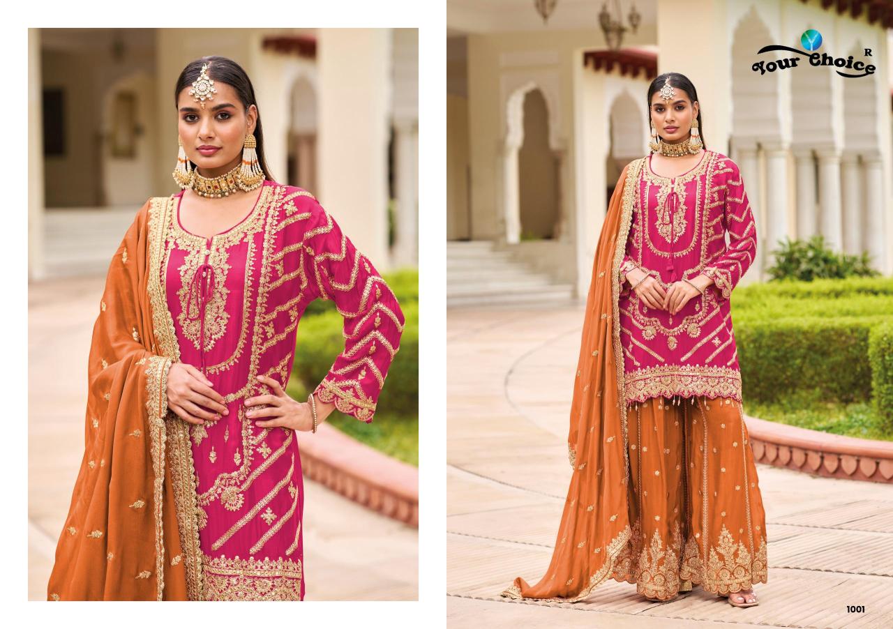 Your choice Karwa catalog designer salwar kameez wholesale in surat