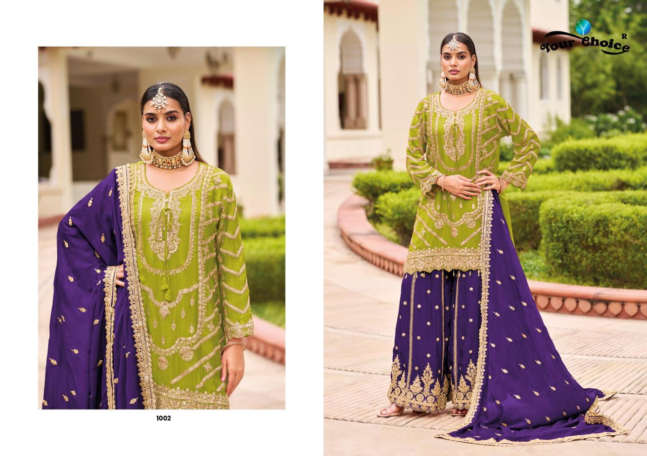 Your choice Karwa catalog designer salwar kameez wholesale in surat