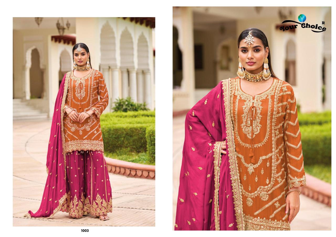 Your choice Karwa catalog designer salwar kameez wholesale in surat