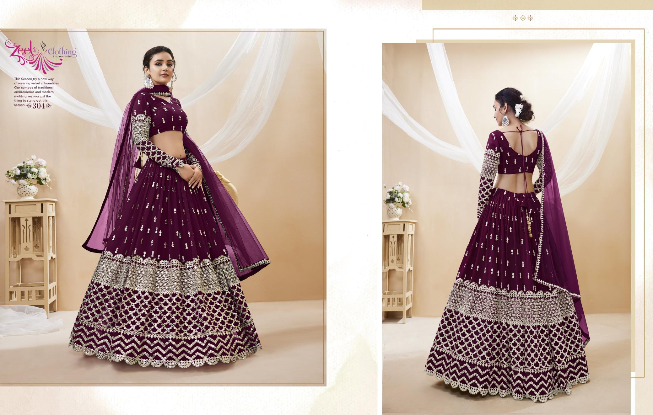 Zeel Clothing Expression vol 1 catalog most expensive lehenga in india