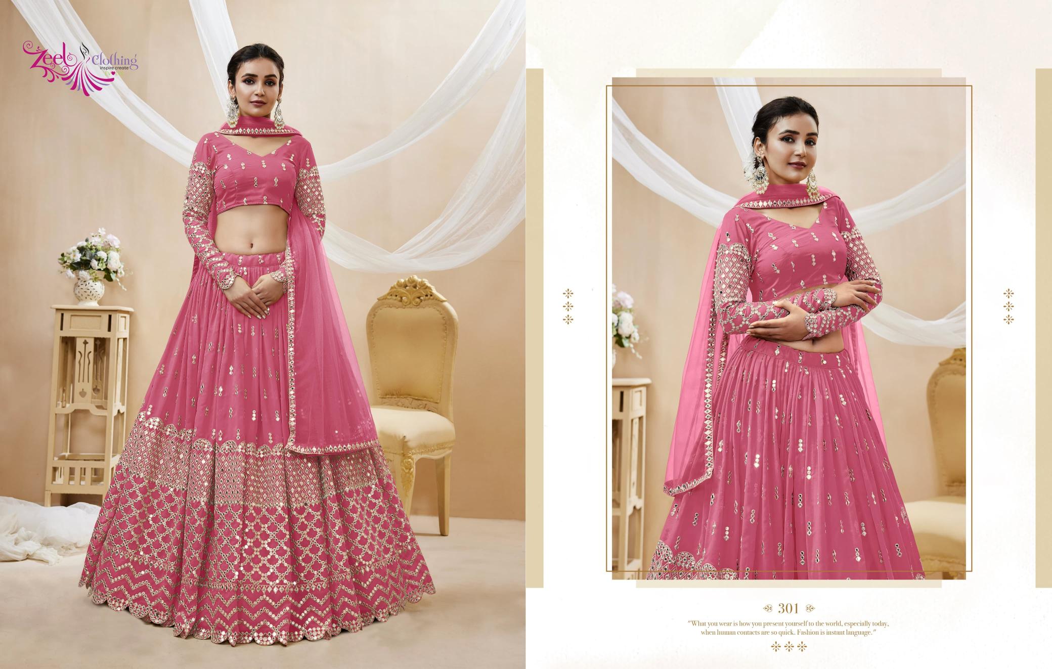 Zeel Clothing Expression vol 1 catalog most expensive lehenga in india