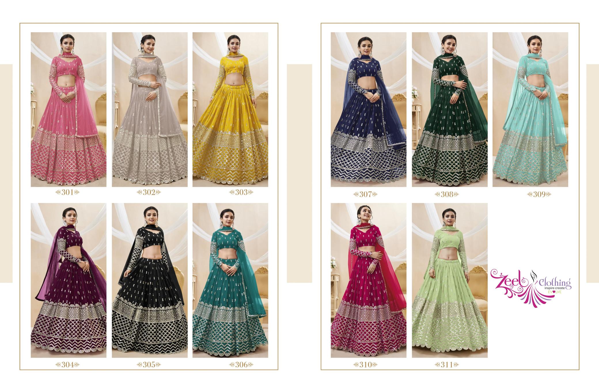 Zeel Clothing Expression vol 1 catalog most expensive lehenga in india