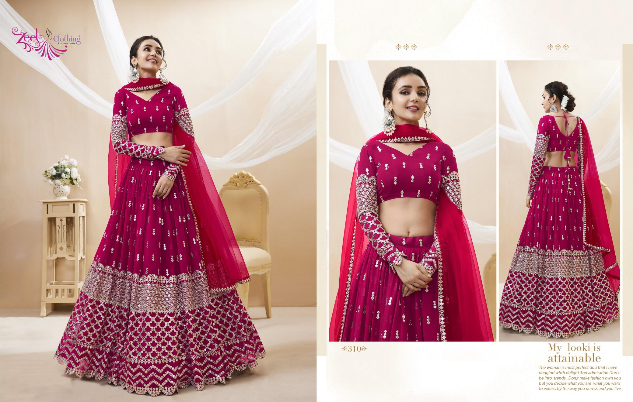 Zeel Clothing Expression vol 1 catalog most expensive lehenga in india