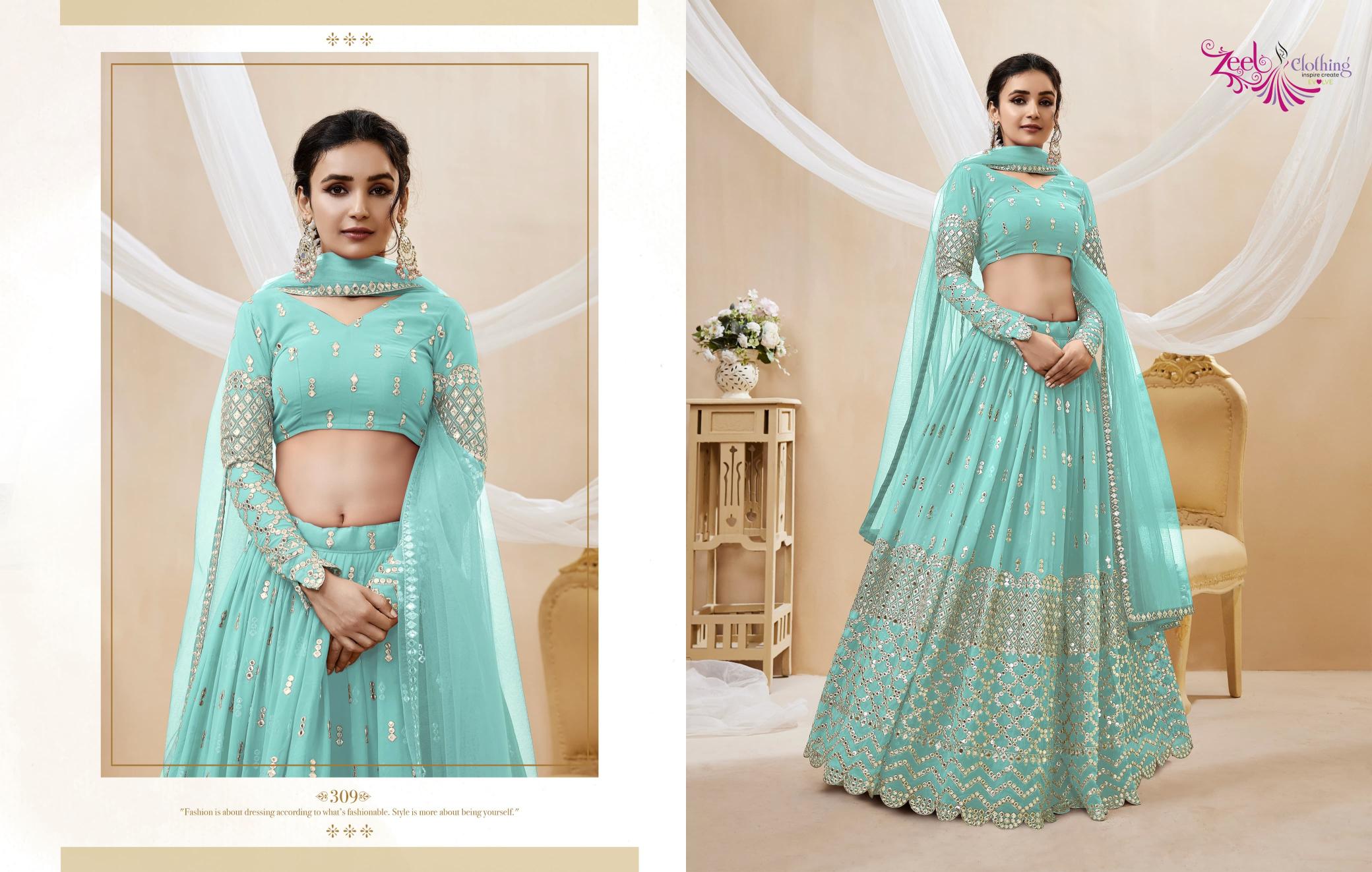 Zeel Clothing Expression vol 1 catalog most expensive lehenga in india