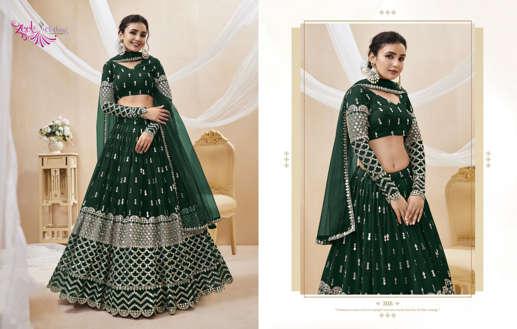Zeel Clothing Expression vol 1 catalog most expensive lehenga in india