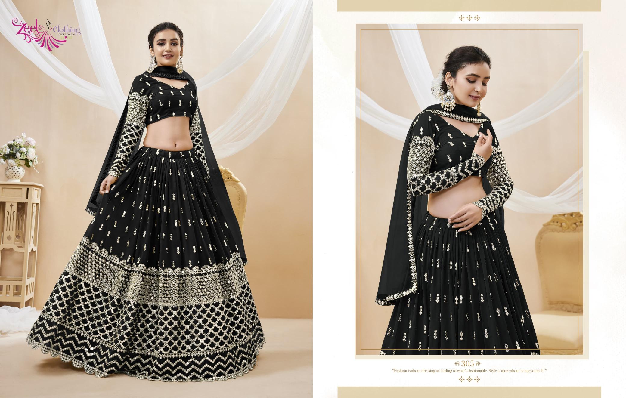 Zeel Clothing Expression vol 1 catalog most expensive lehenga in india