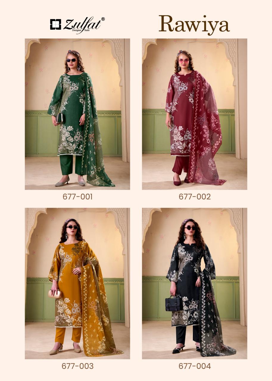 Zulfat Rawiya catalog buy online catalog ladies dress material on wholesale