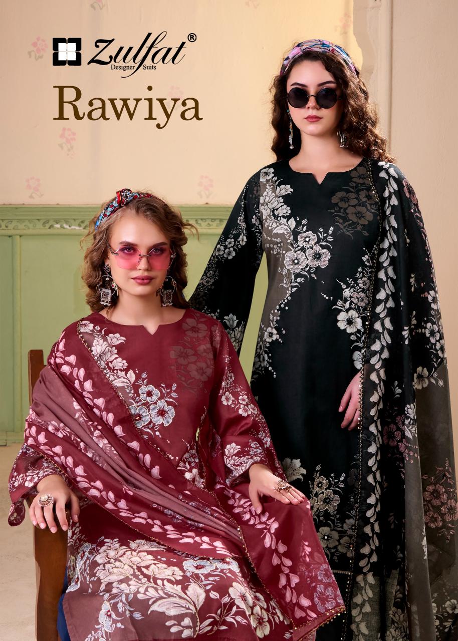 Zulfat Rawiya catalog buy online catalog ladies dress material on wholesale