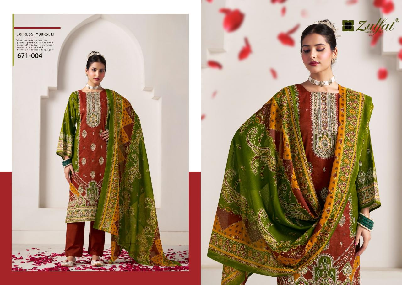 Zulfat Sajni Vol 8 wholesale party wear unstitched dress material