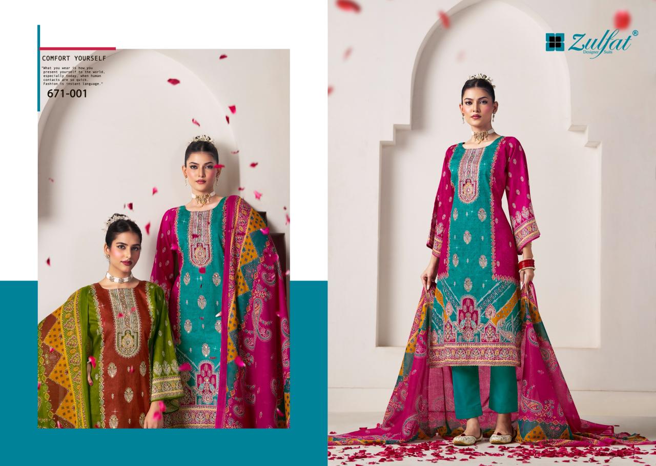 Zulfat Sajni Vol 8 wholesale party wear unstitched dress material