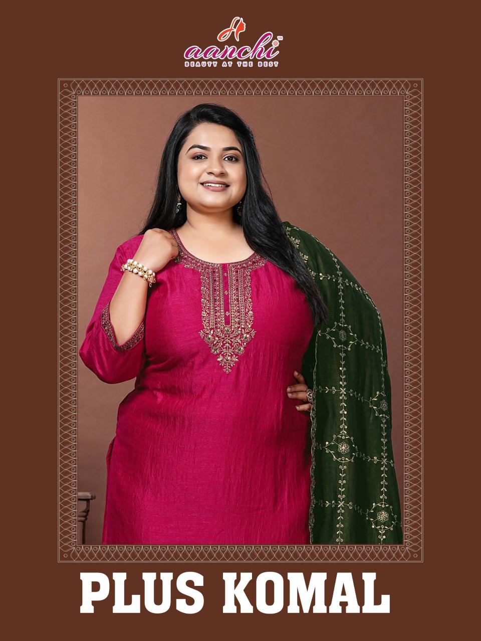 AANCHI (BIG SIZE 3 PCS SET CATALOGUE)  PLUS KOMAL 