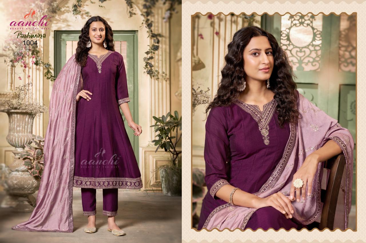 Aanchi Pashmina catalog wholesale kurti market in delhi