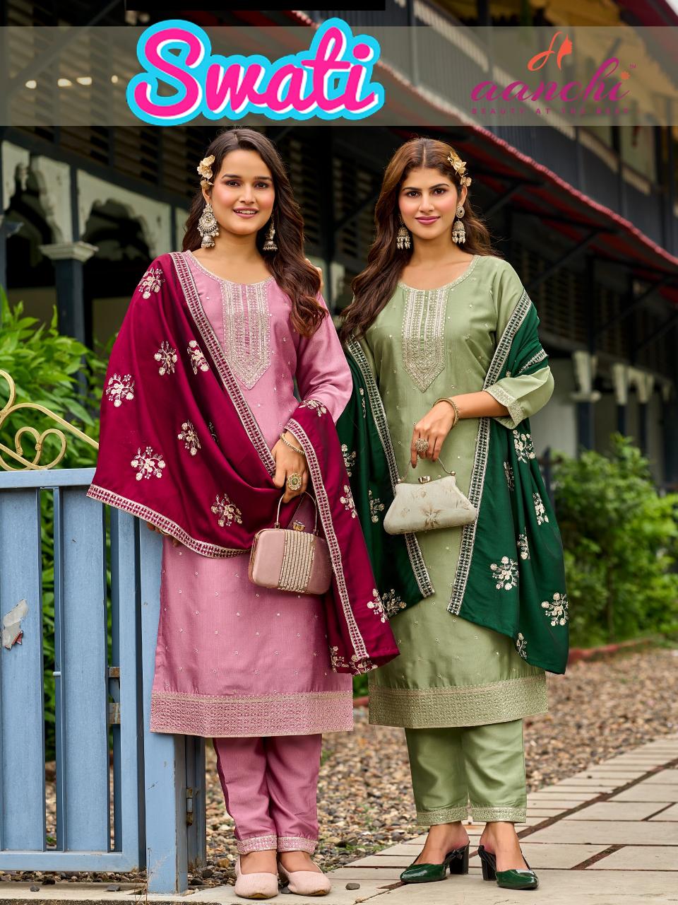 Aanchi Swati catalog wholesale kurtis in chennai