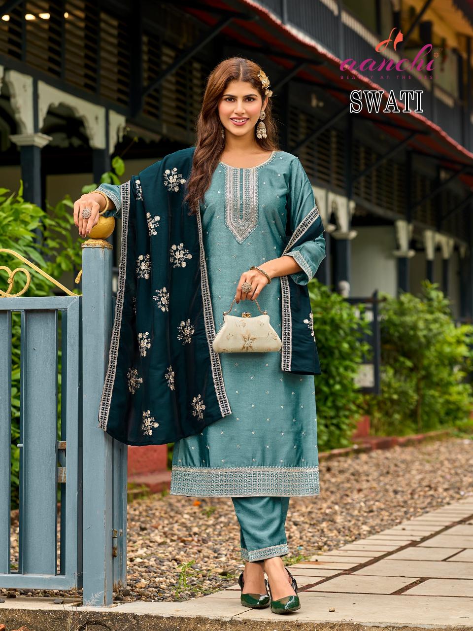 Aanchi Swati catalog wholesale kurtis in chennai