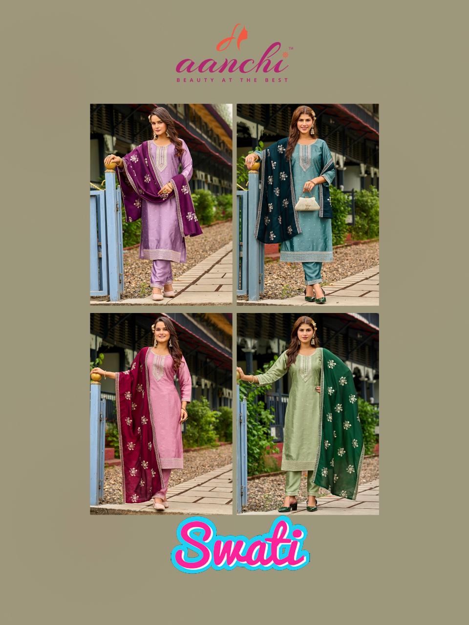 Aanchi Swati catalog wholesale kurtis in chennai
