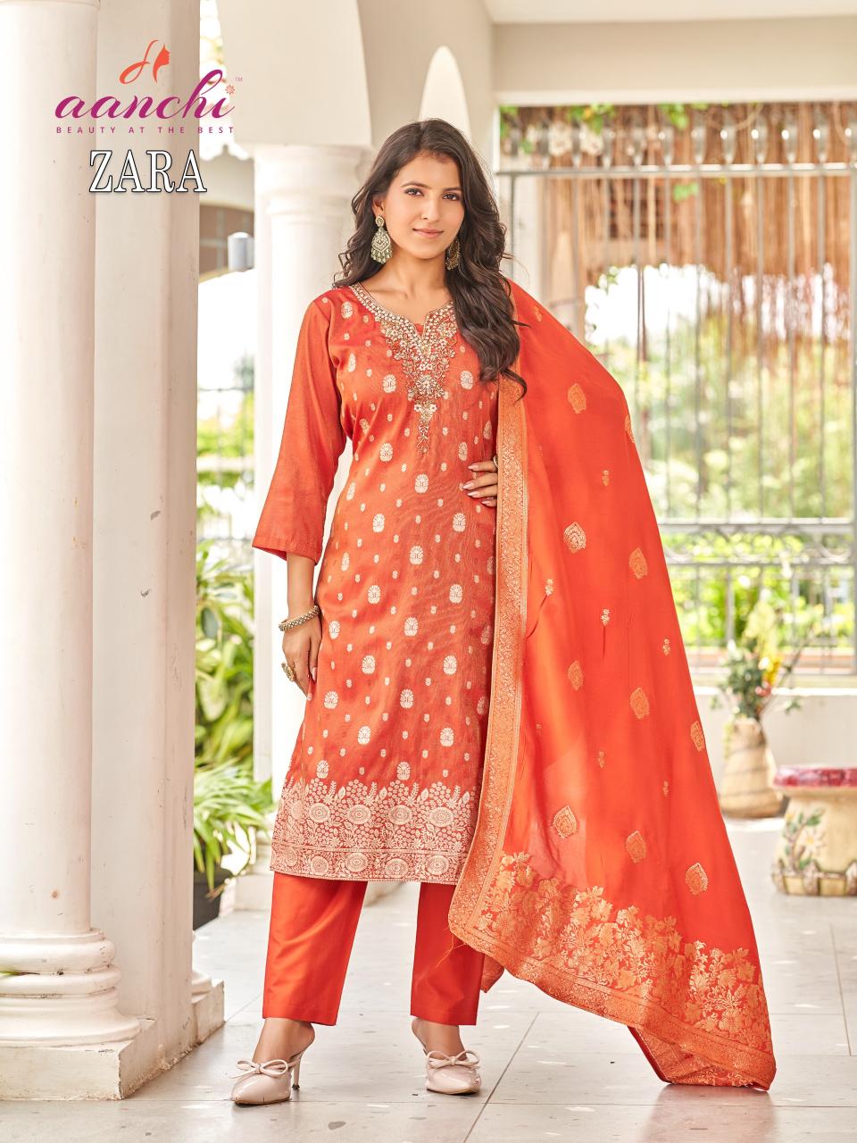 Aanchi Zara catalog designer kurtis online wholesale