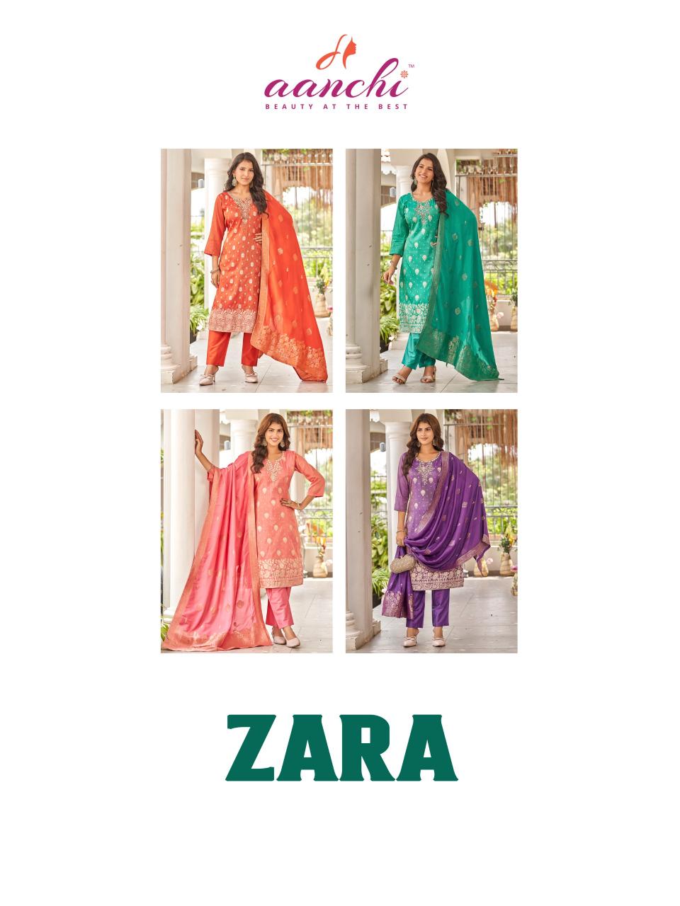 Aanchi Zara catalog designer kurtis online wholesale