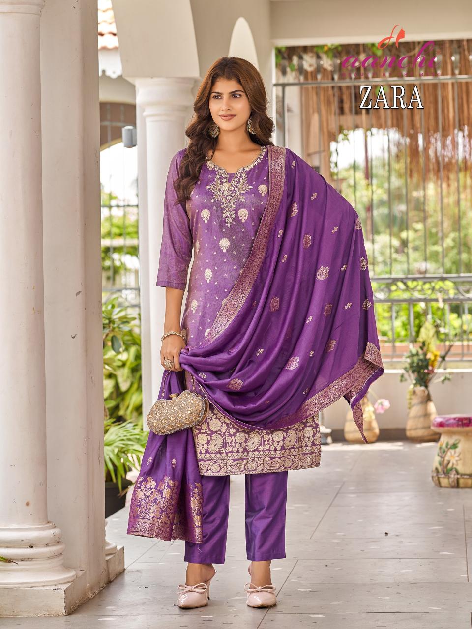 Aanchi Zara catalog designer kurtis online wholesale