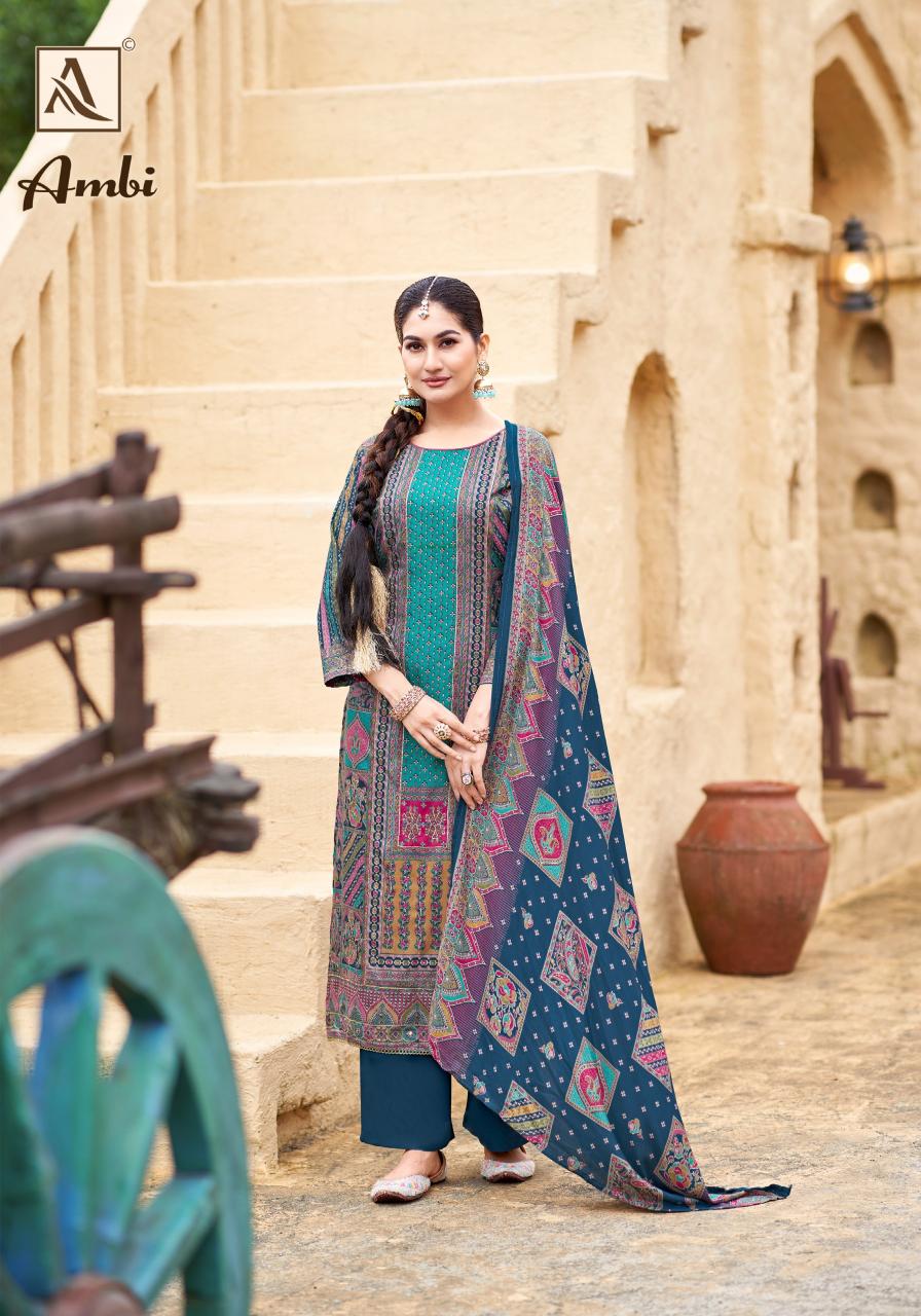 Alok Ambi catalog wholesale dress materials dealers
