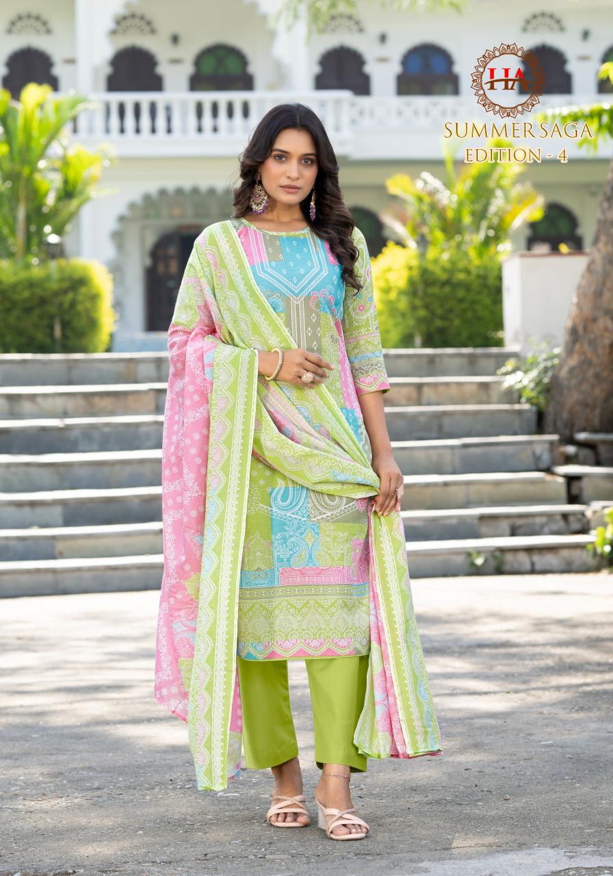 Alok Harshit Summer Saga Vol 4 Catalog wholesale dress materials washermanpet