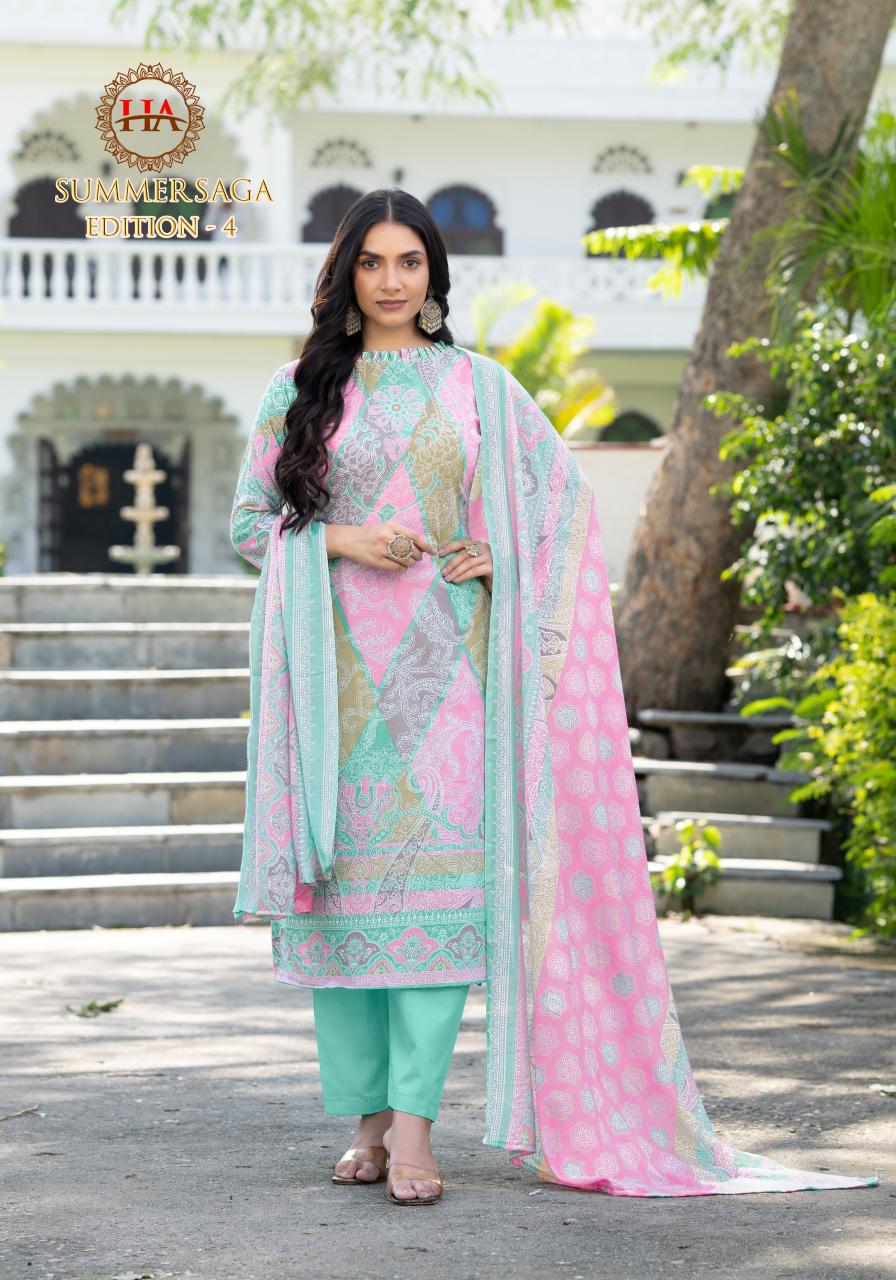 Alok Harshit Summer Saga Vol 4 Catalog wholesale dress materials washermanpet