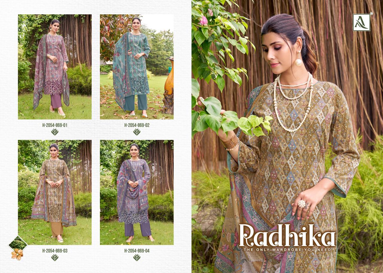 Alok Radhika catalog wholesale ladies dress material in surat