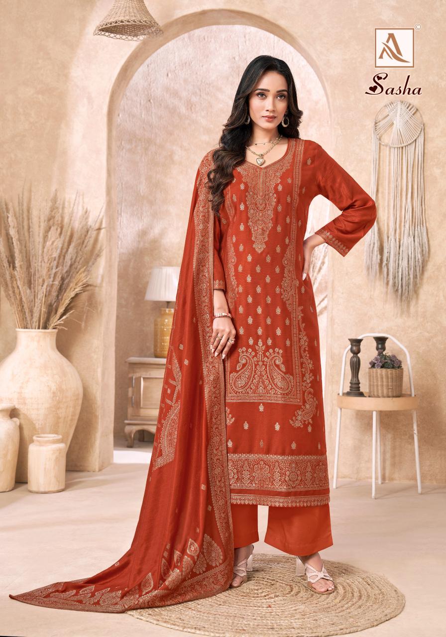 Alok Sasha catalog wholesale dress materials new party wear