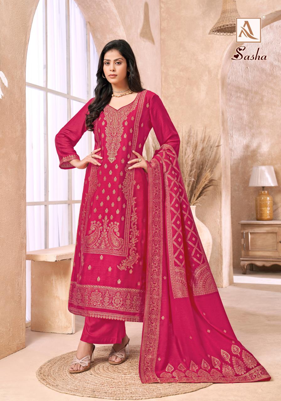 Alok Sasha catalog wholesale dress materials new party wear