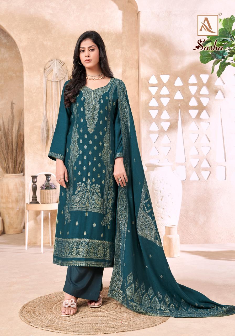 Alok Sasha catalog wholesale dress materials new party wear