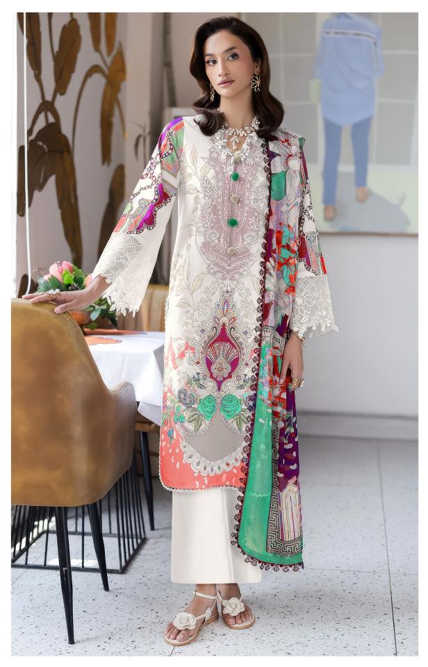 Alzohaib Az Naba vol 1 catalog Chiffon Dupatta pakistani unstitched suits wholesale