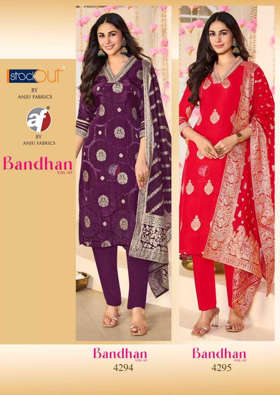 Anju Fabrics Bandhan Vol 5 catalog wholesale kurtis in ahmedabad