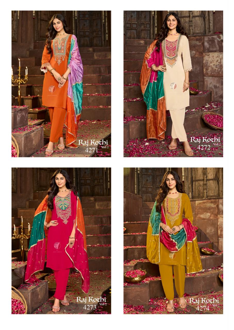 Anju Fabrics Raj Kothi vol 2 catalog wholesale kurtis in chandni chowk