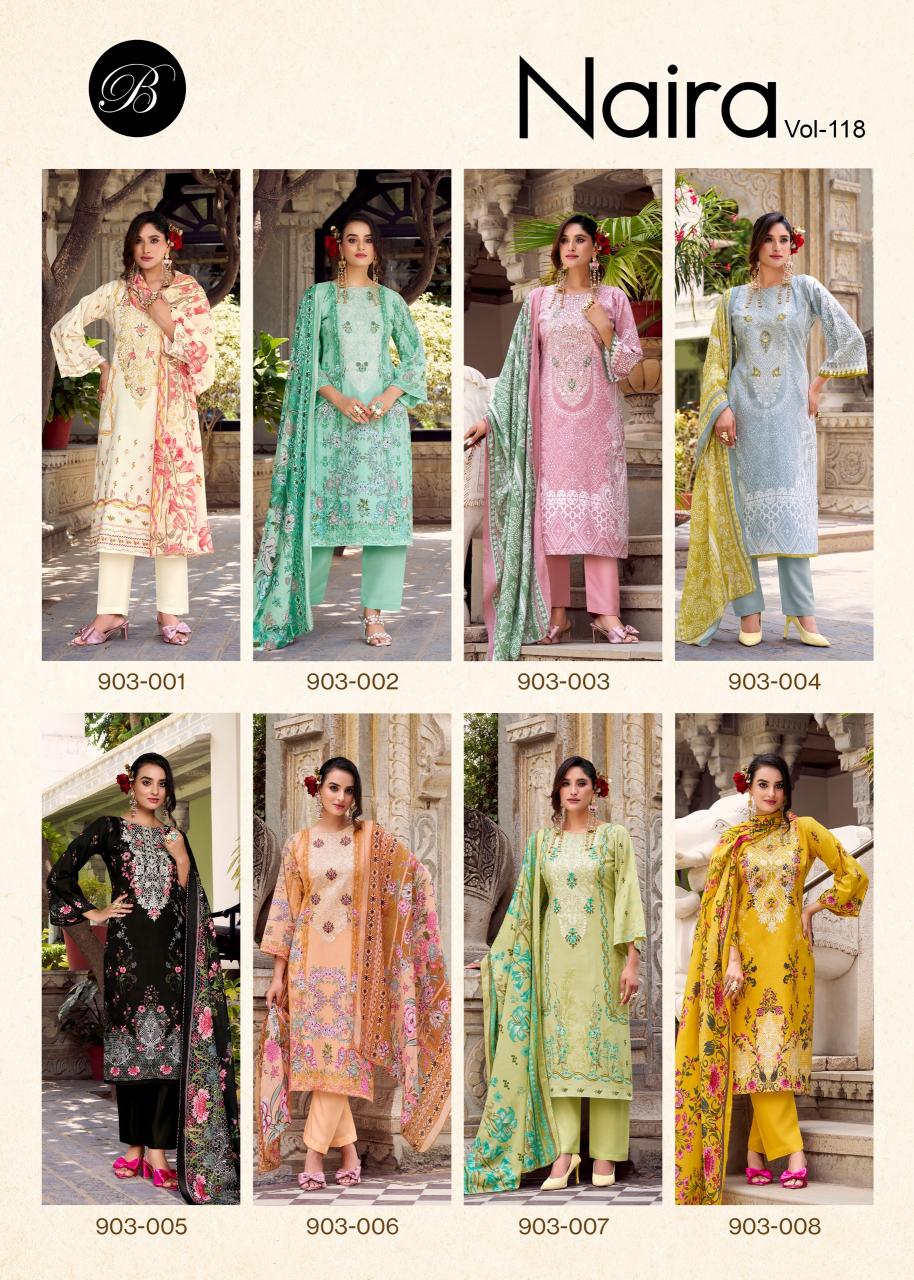 Belliza Naira Vol 118 catalog best dress materials wholesale