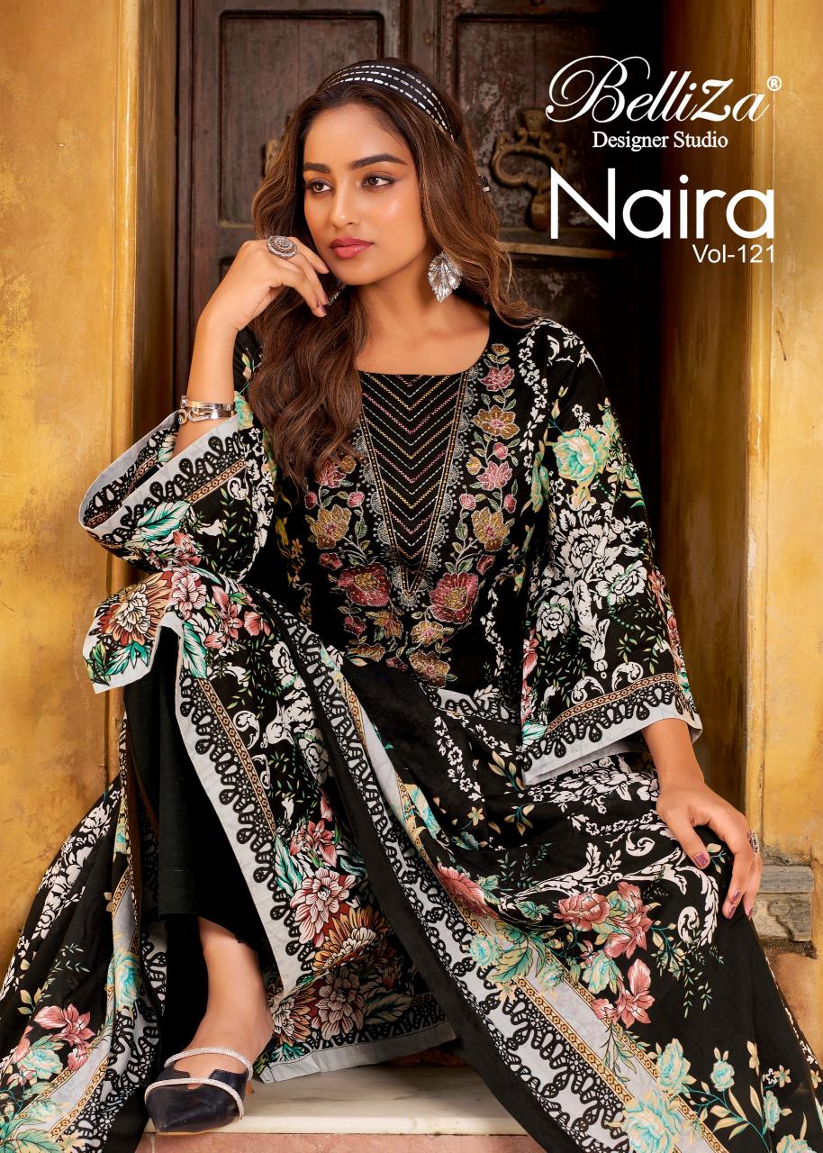 Belliza Naira Vol 121 catalog surat dress material wholesale shop