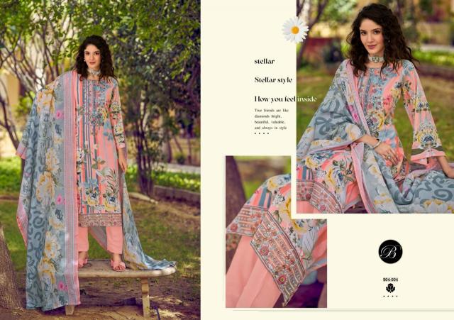Belliza Yasmin vol 3 catalog dress material for girls wholesale shop in rishikesh